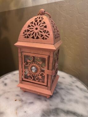 Pier 1 Imports Decorative Metal Lantern with Crystal Accent